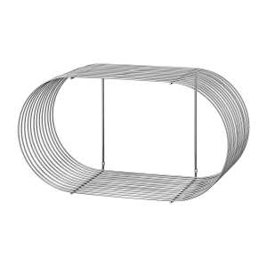 AYTM Estantería de pared Curva Silver