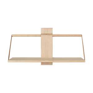 Andersen Furniture Estantería de pared Wood Wall Large 60x25x32 cm Oak