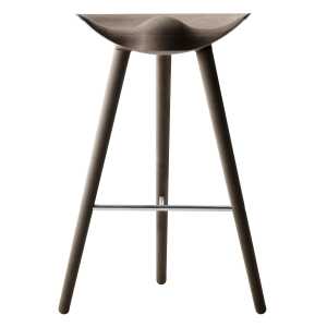 Audo Copenhagen Taburete ML42 77 cm Roble tratado con aceite marrón-acero