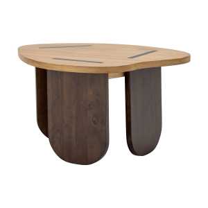 Bloomingville Mesa de centro Cilas 60×75 cm Rubberwood