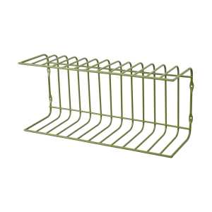 Broste Copenhagen Estantería de pared Maggie 40×12,5×18 cm Army green