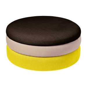 Broste Copenhagen Puf Pond 30 cm Yellow-beige-dark grape