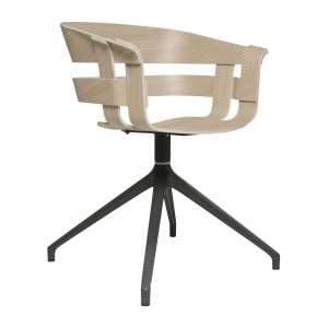 Design House Stockholm Silla de oficina Wick Chair roble-patas de metal