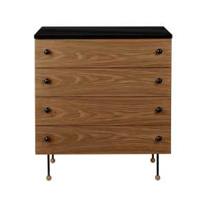 GUBI Cómoda 62 Dresser American walnut, 4 cajones