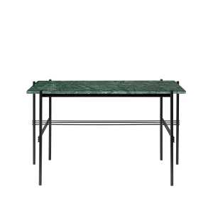 GUBI Escritorio TS Desk Verde mármol-acero lacado negro