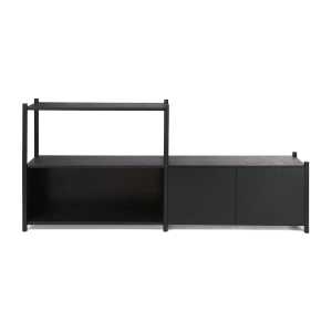 Gejst Librería Sceene bookcase D Roble teñido negro