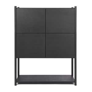 Gejst Librería Sceene bookcase E Roble teñido negro