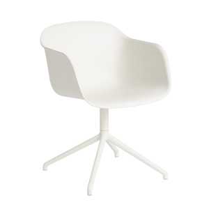 Muuto Silla de oficina Fiber armchair swivel base blanco