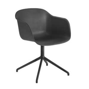 Muuto Silla de oficina Fiber armchair swivel base negro