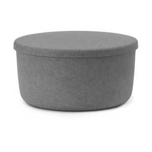 Normann Copenhagen Puf Hide Storage grande Gris