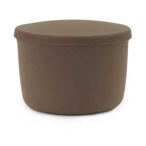 Normann Copenhagen Puf Hide Storage pequeño Marrón