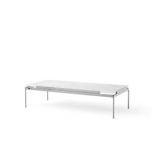 &Tradition Mesa de centro Sett LN12 Bianco carrara-dark chrome