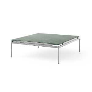 &Tradition Mesa de centro Sett LN13 Verde guatemala-dark chrome