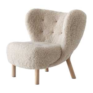 &Tradition Sillón Little Petra VB1 Roble tratado con aceite blanco-Moonlight