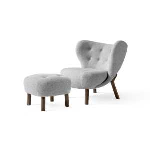 &Tradition Sillón Little Petra VB1 incl. puf ATD1 Nogal aceitado-Hallingdal