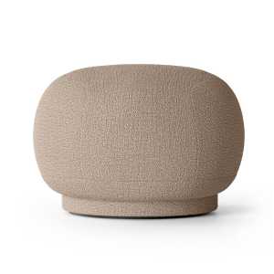 ferm LIVING Asiento puff Rico pouf Bouclé sand