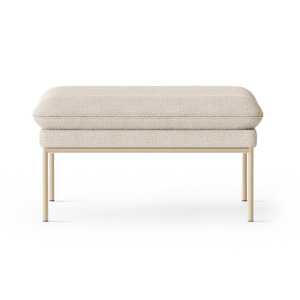 ferm LIVING Asiento puffTurn pouf Cashmere bouclé offwhite