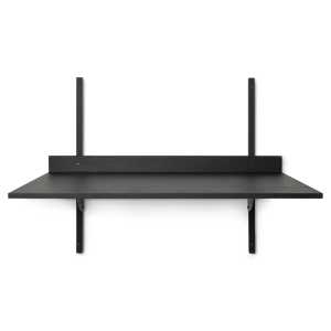 ferm LIVING Mesa escritorio Sector Black ash-black brass