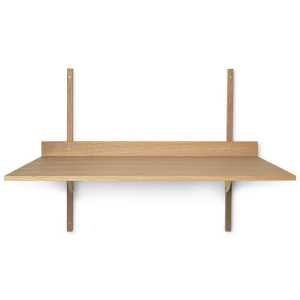 ferm LIVING Mesa escritorio Sector Oak-brass