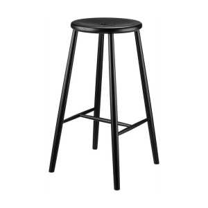 FDB Møbler Taburete de bar J27B Beech black painted