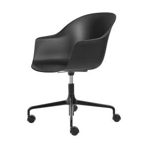 GUBI Silla de oficina Bat Meeting Chair Black-black