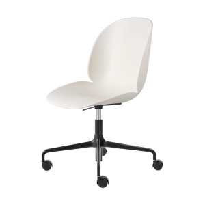 GUBI Silla de oficina Beetle Meeting Chair Alabaster white-black